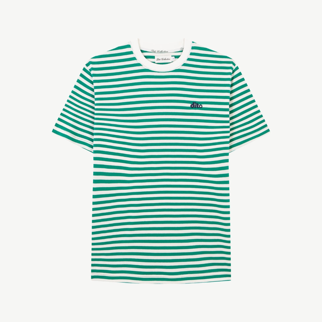 GREEN STRIPES TEE