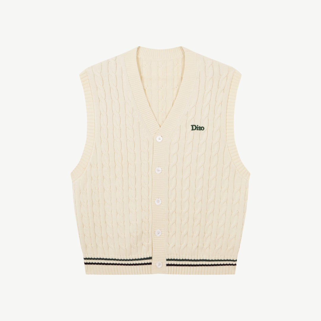 KNIT TENNIS VEST