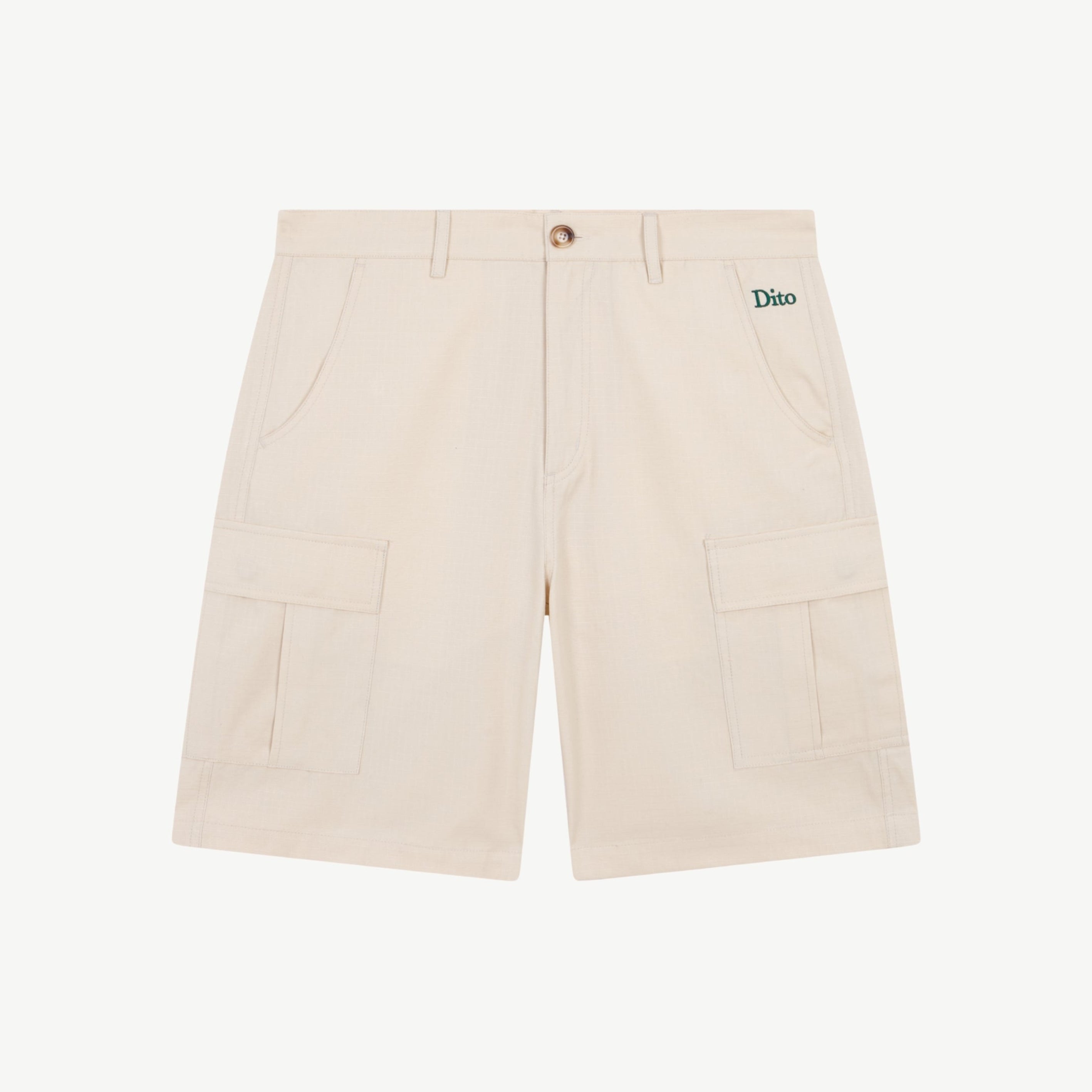 BEIGE CARGO SHORTS