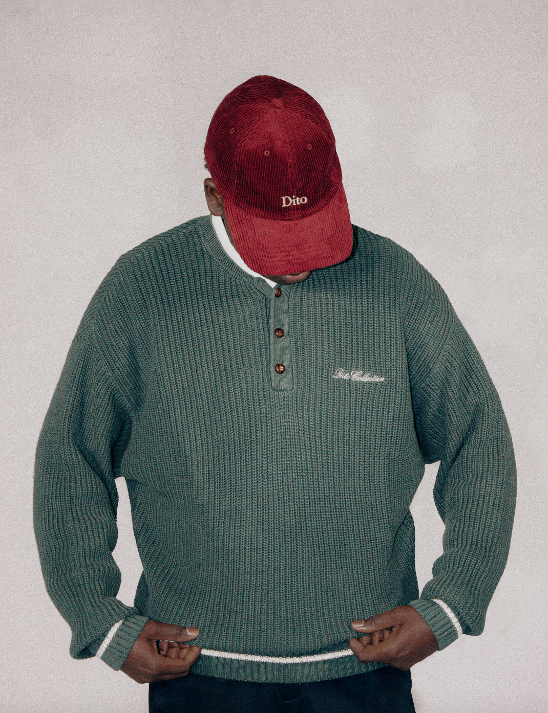 MAO COLLAR KNIT