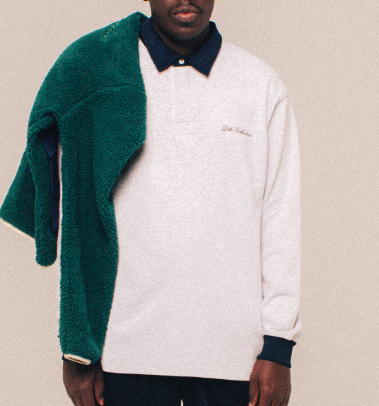 COURDUROY COLLAR RUGBY POLO