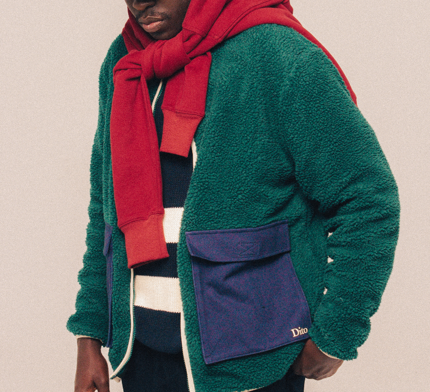 TWILL POCKET FLEECE