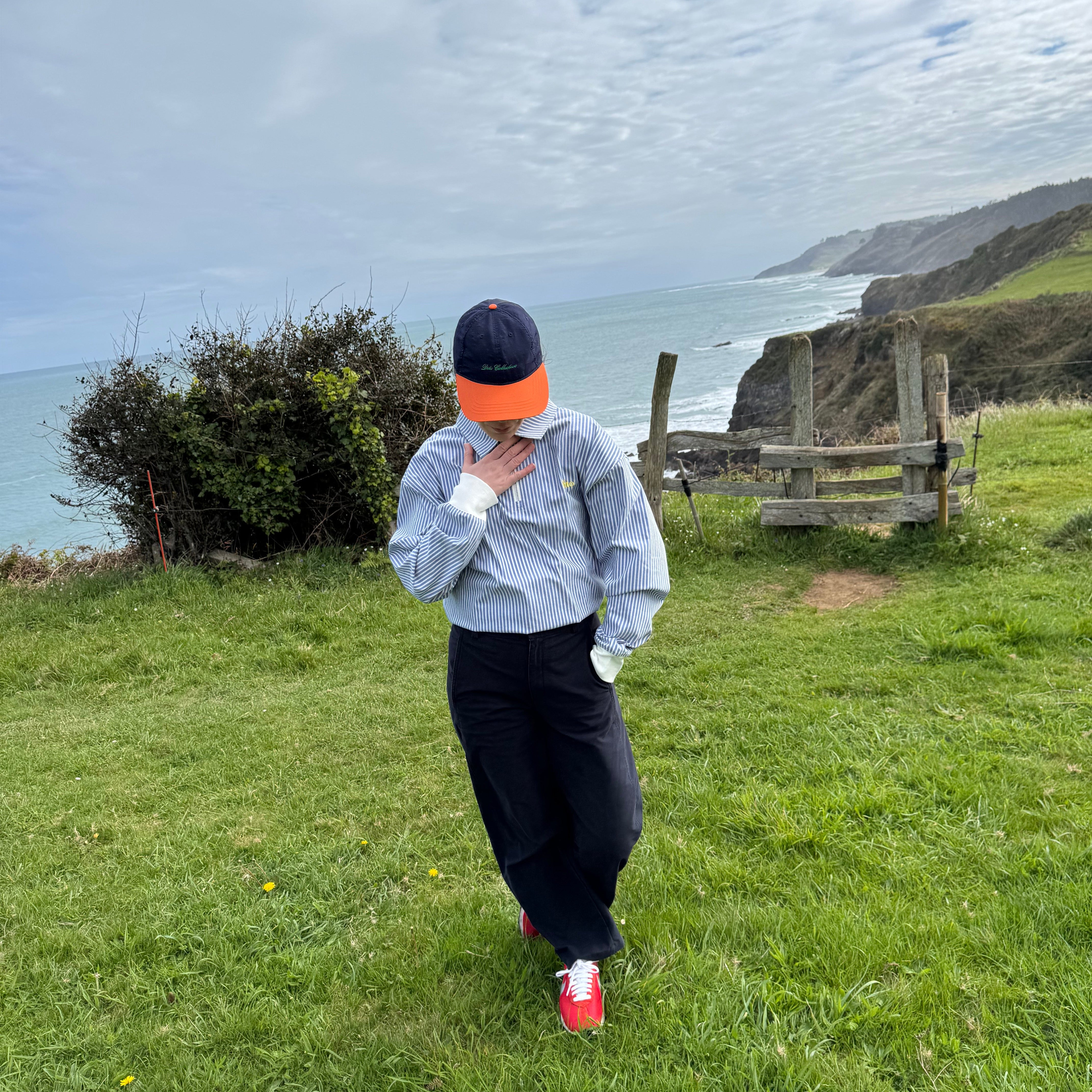 BLUE STRIPES QUARTER ZIP