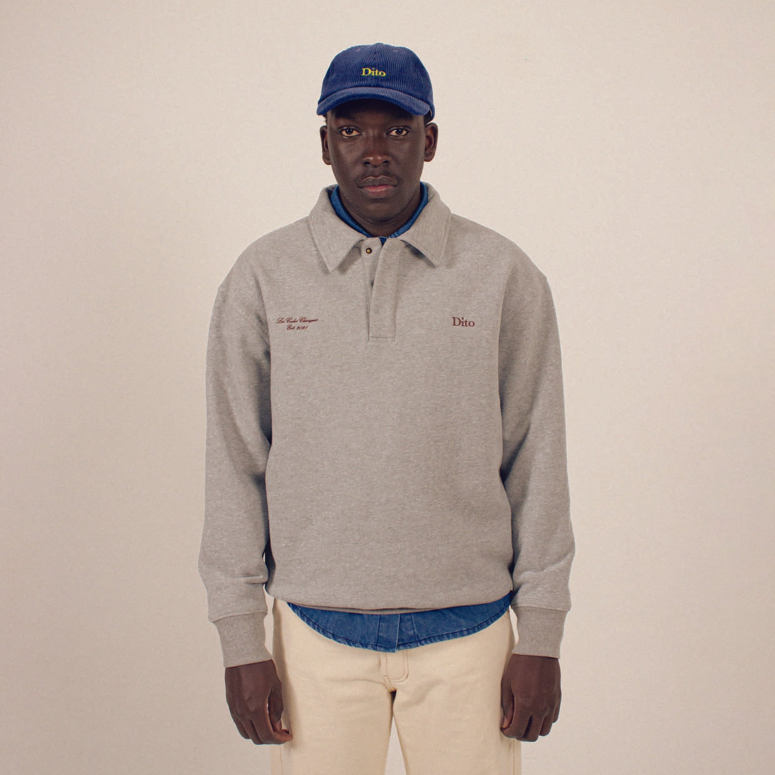 MARBLE BUTTON QUARTER ZIP