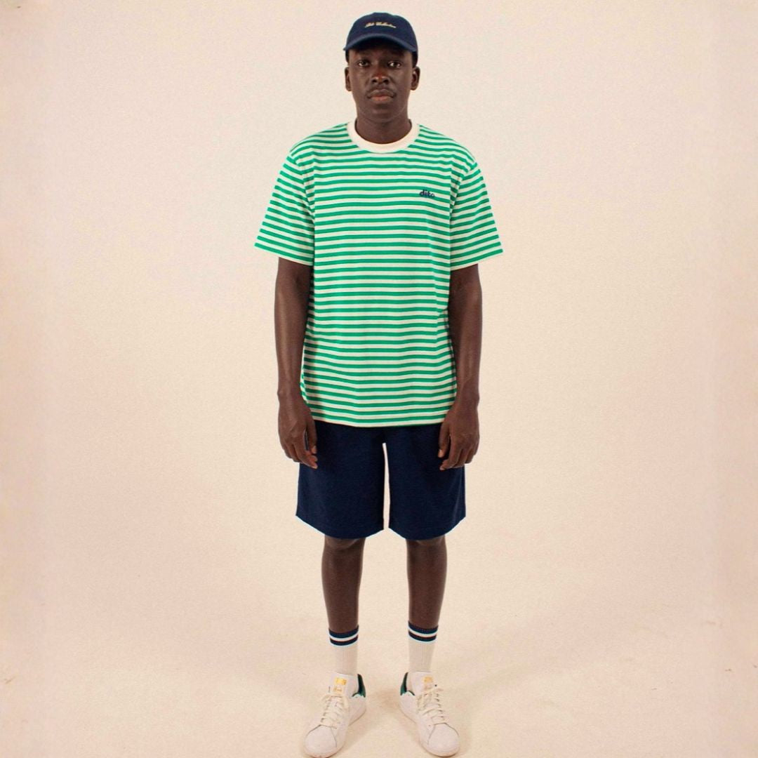 GREEN STRIPES TEE