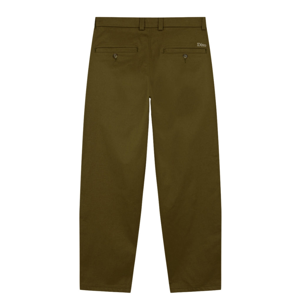 CHINO PLEATED PANTS
