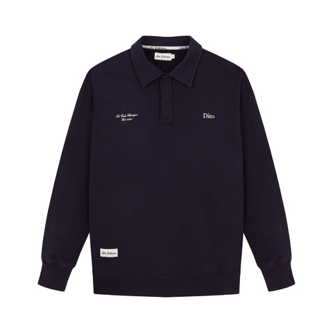 NAVY QUARTER ZIP