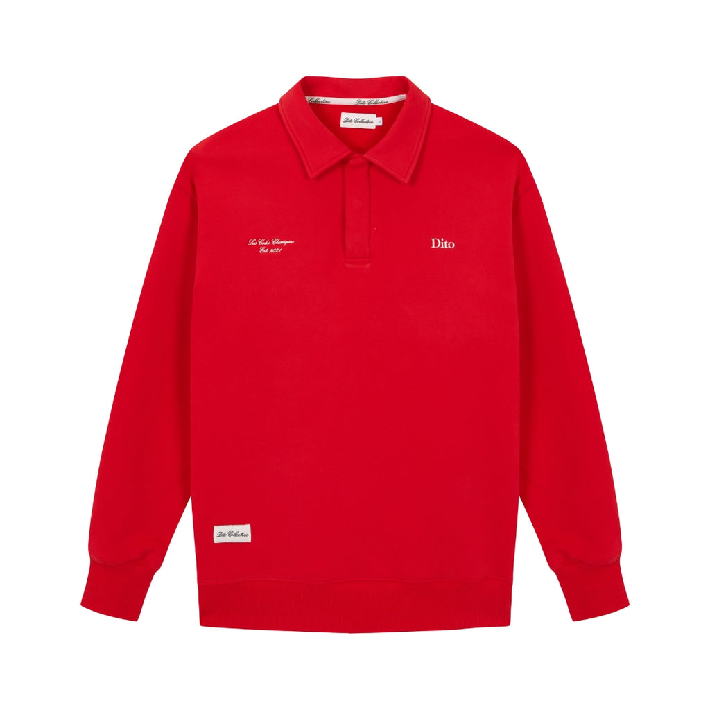 RED QUARTER ZIP