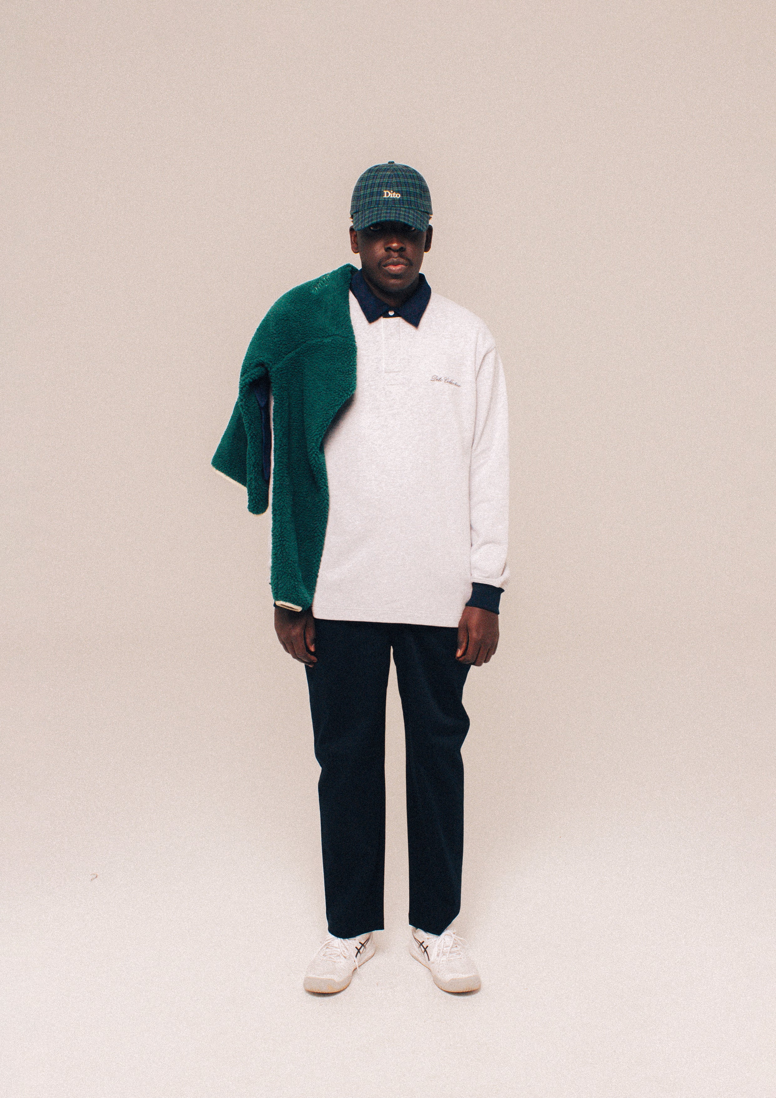 COURDUROY COLLAR RUGBY POLO