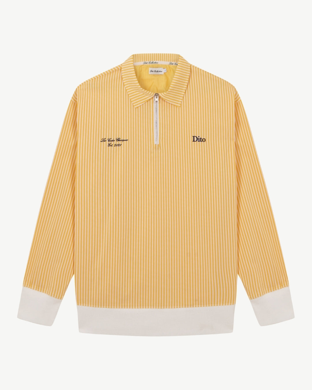 YELLOW STRIPES QUARTER ZIP YELLOW STRIPES QUARTER ZIP