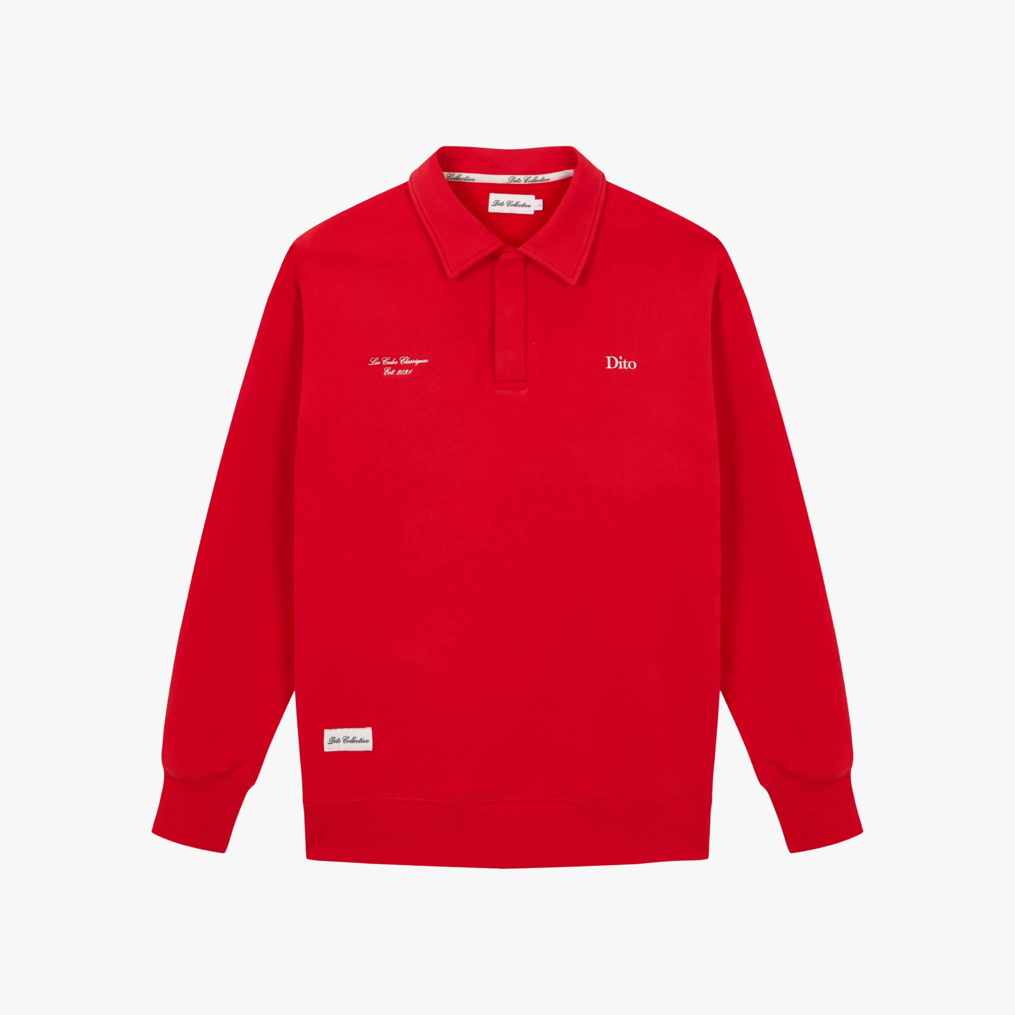 RED QUARTER ZIP