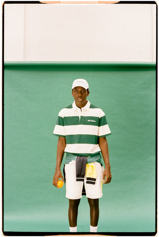 GREEN STRIPES POLO