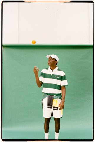 GREEN STRIPES POLO