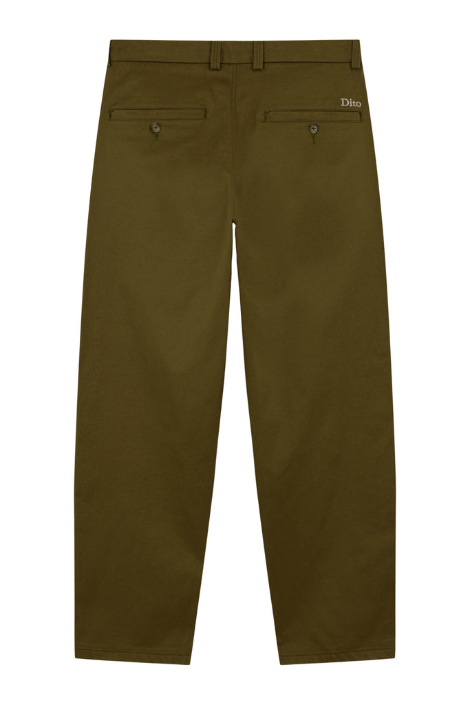 CHINO PLEATED PANTS