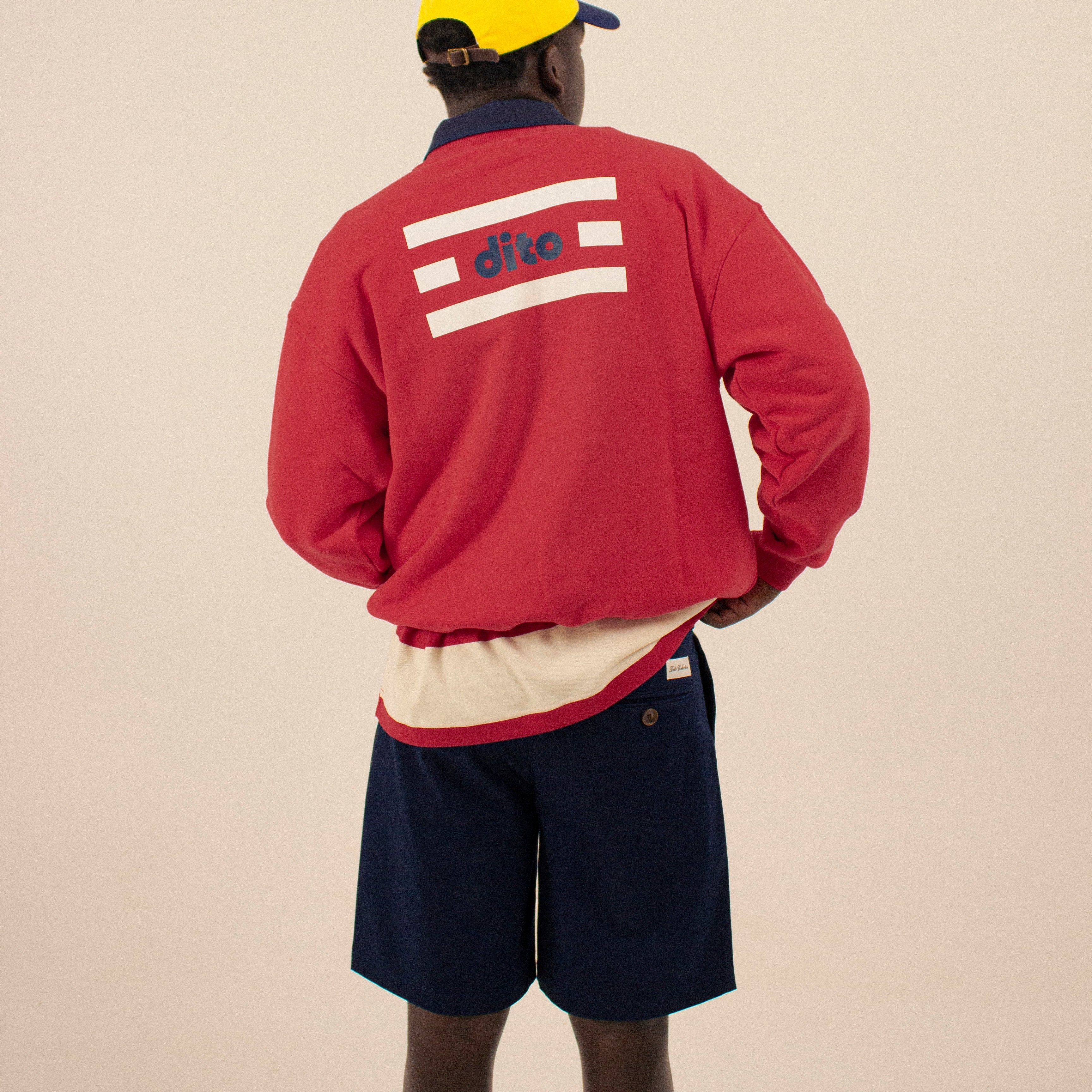 NAVY DOUBLE PLEATED SHORT