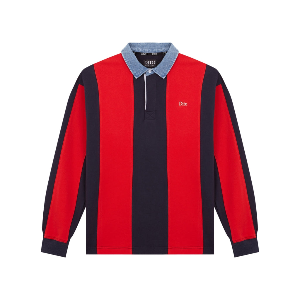 DENIM COLLAR POLO