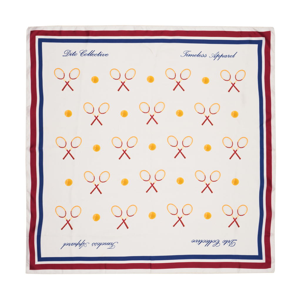 RACKETS SILK SCARF