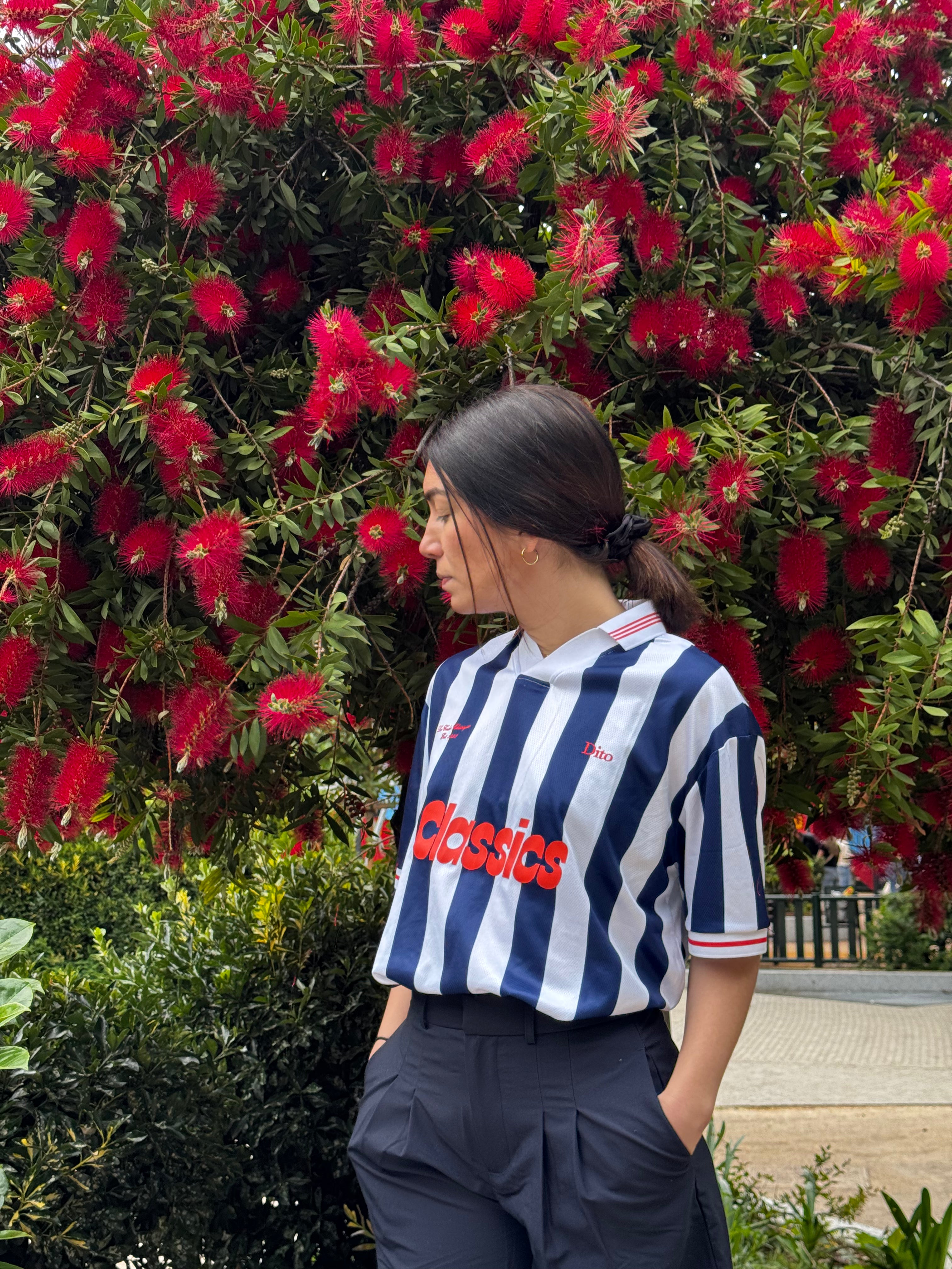 BLUE OPEN SUMMER POLO