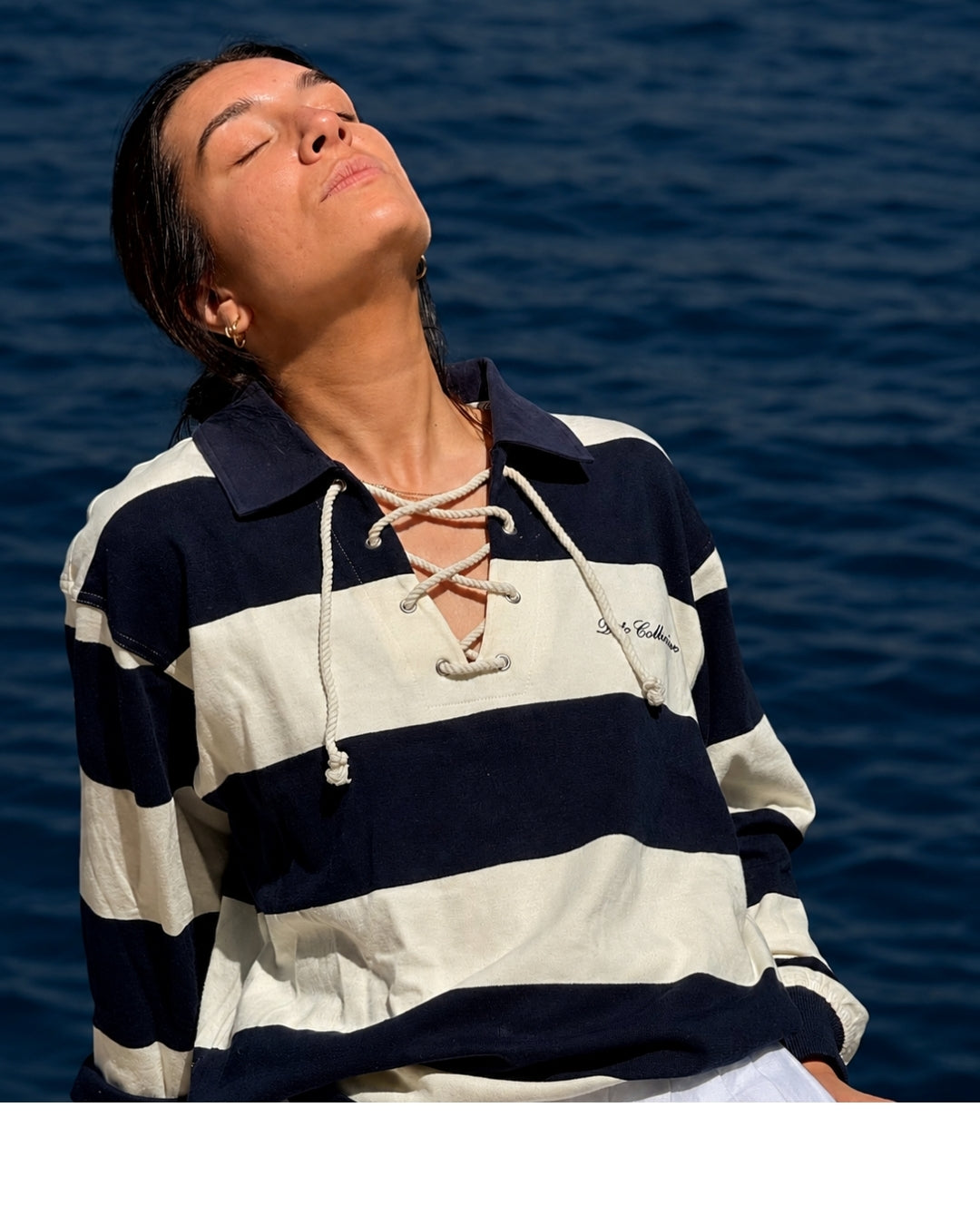 NAVY CORD POLO